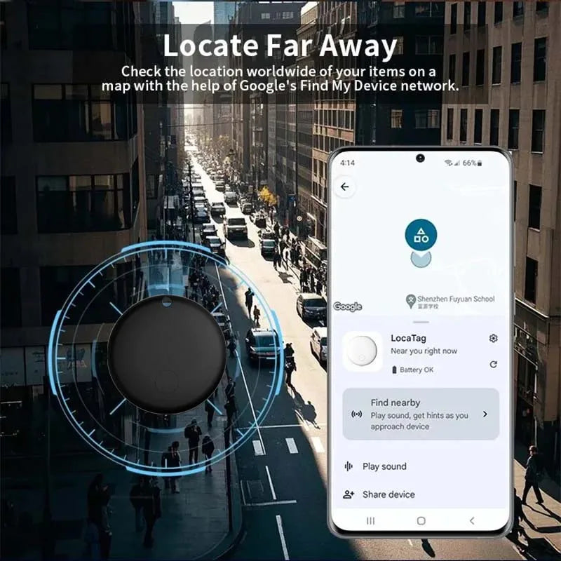 Collier pour chat avec traceur compatible réseau Android