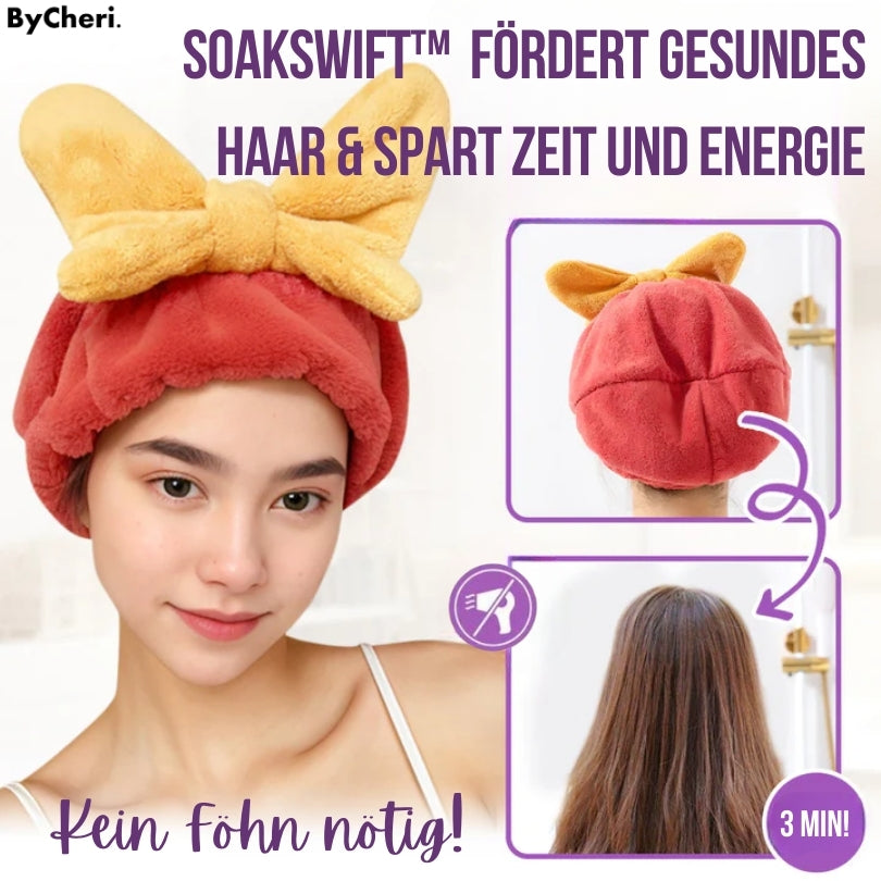 Serviette pour cheveux en polyester – 27 × 26 cm