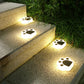 Éclairage solaire de jardin en forme de patte
