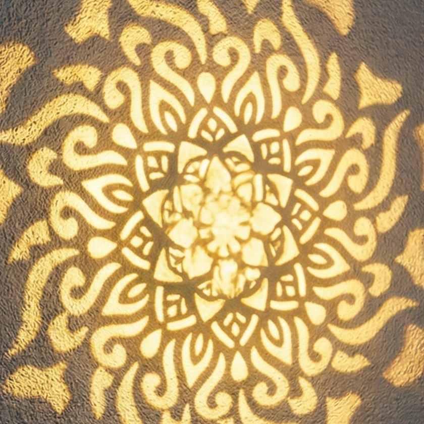 Applique solaire à motif mandala