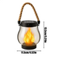 Lanterne solaire extérieure à effet flamme LED – image 5