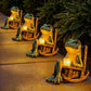 Figurine grenouille solaire lumineuse pour jardin