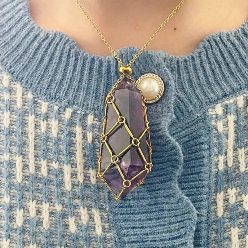 Collier porte-pierre interchangeable en acier inoxydable