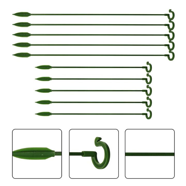 Tuteurs pour plantes à crochets – lot de 20