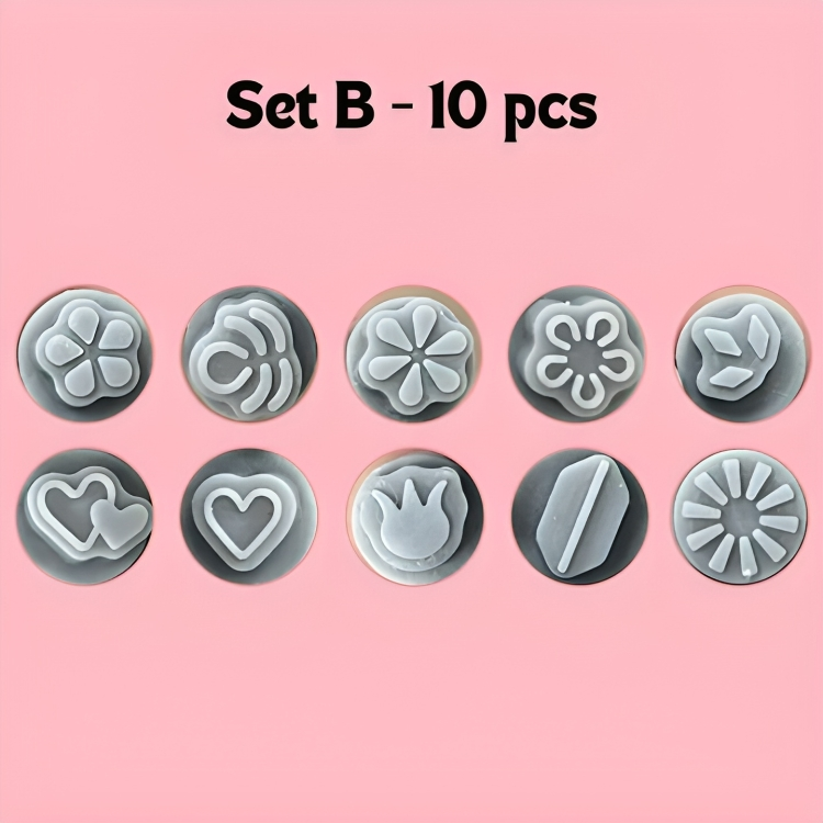 Tampons de décoration des ongles – 10 ou 30 pièces