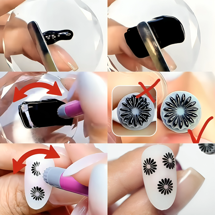 Tampons de décoration des ongles – 10 ou 30 pièces