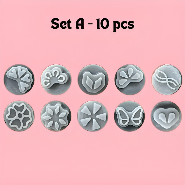 Tampons de décoration des ongles – 10 ou 30 pièces