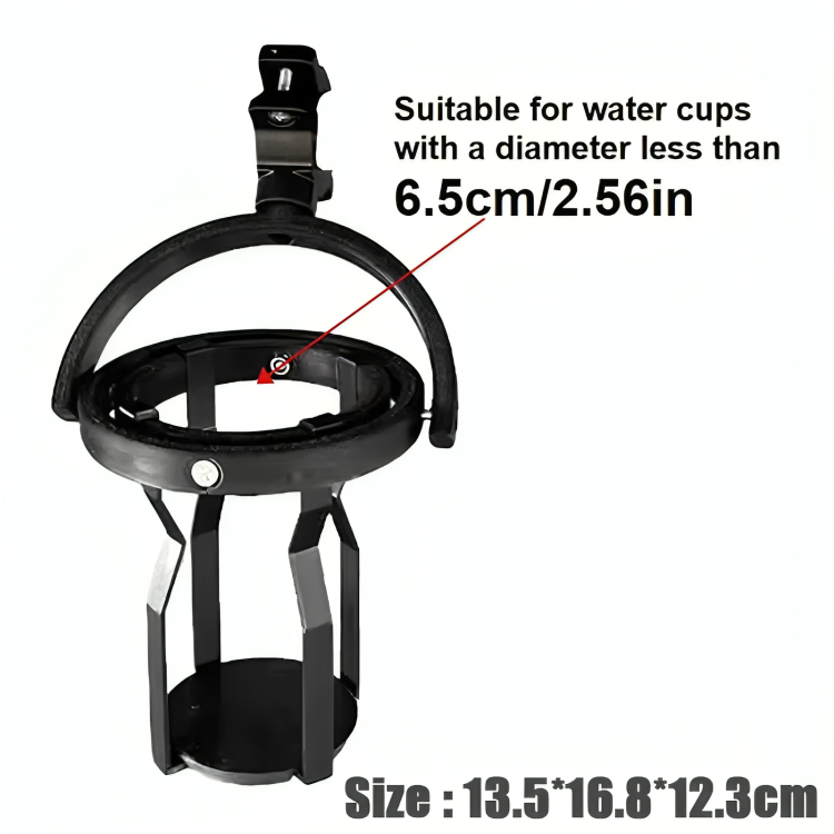 Porte-gobelet pour vélo ou scooter, 13,5 × 16,8 × 12,3 cm