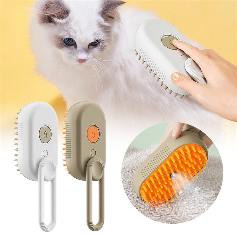 Brosse de toilettage 3 en 1 avec brumisation