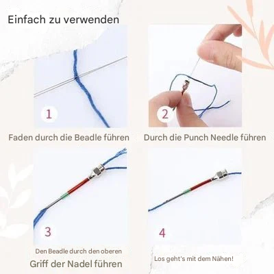 Set aiguilles à broder code couleur