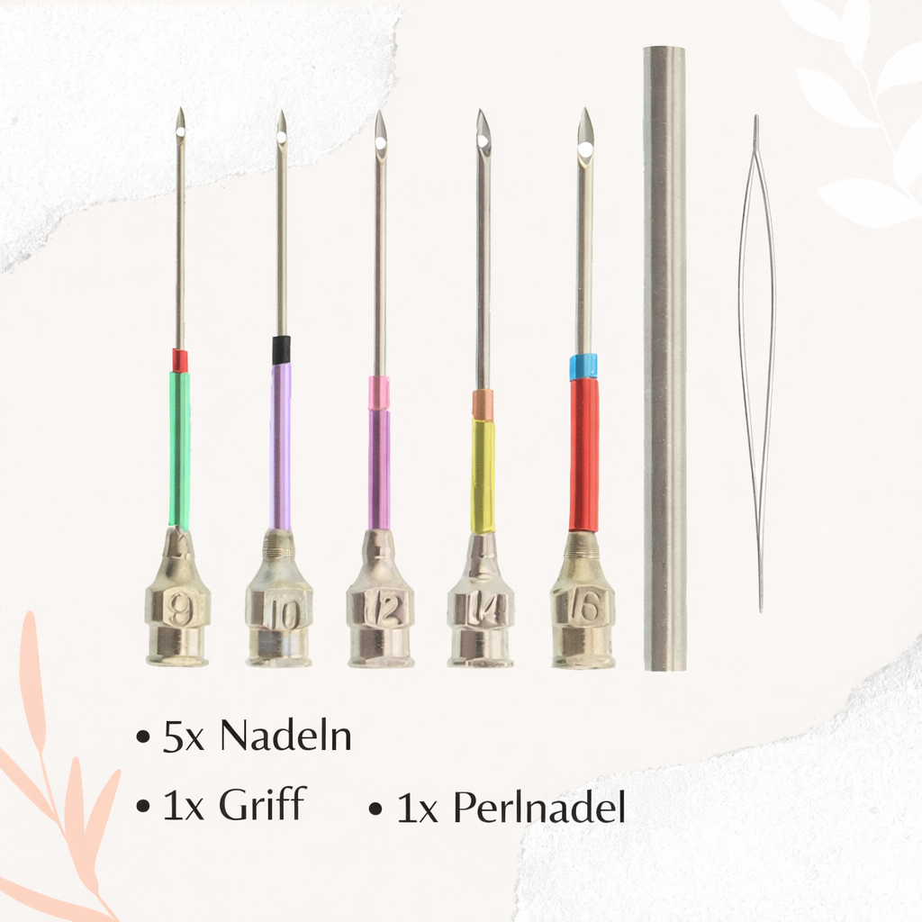 Set aiguilles à broder code couleur
