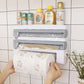 Organiseur mural de cuisine pour rouleaux et films
