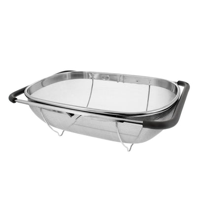 Passoire extensible pour évier en acier inoxydable, 6 litres