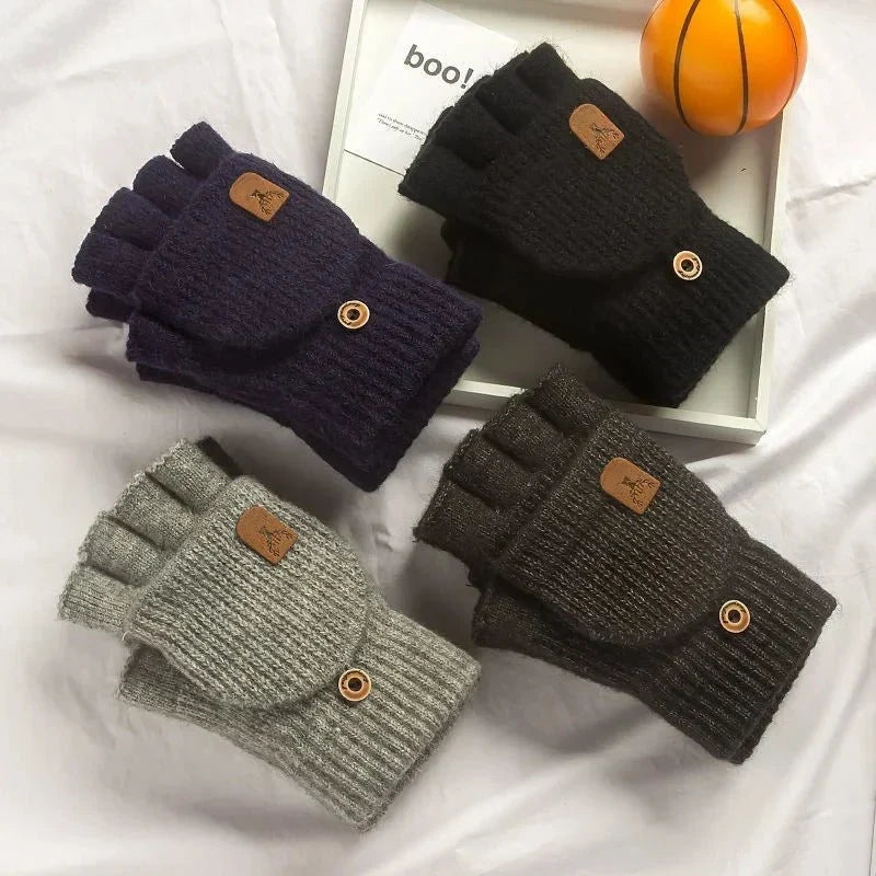 Mitaines tricotées pour femme à taille unique