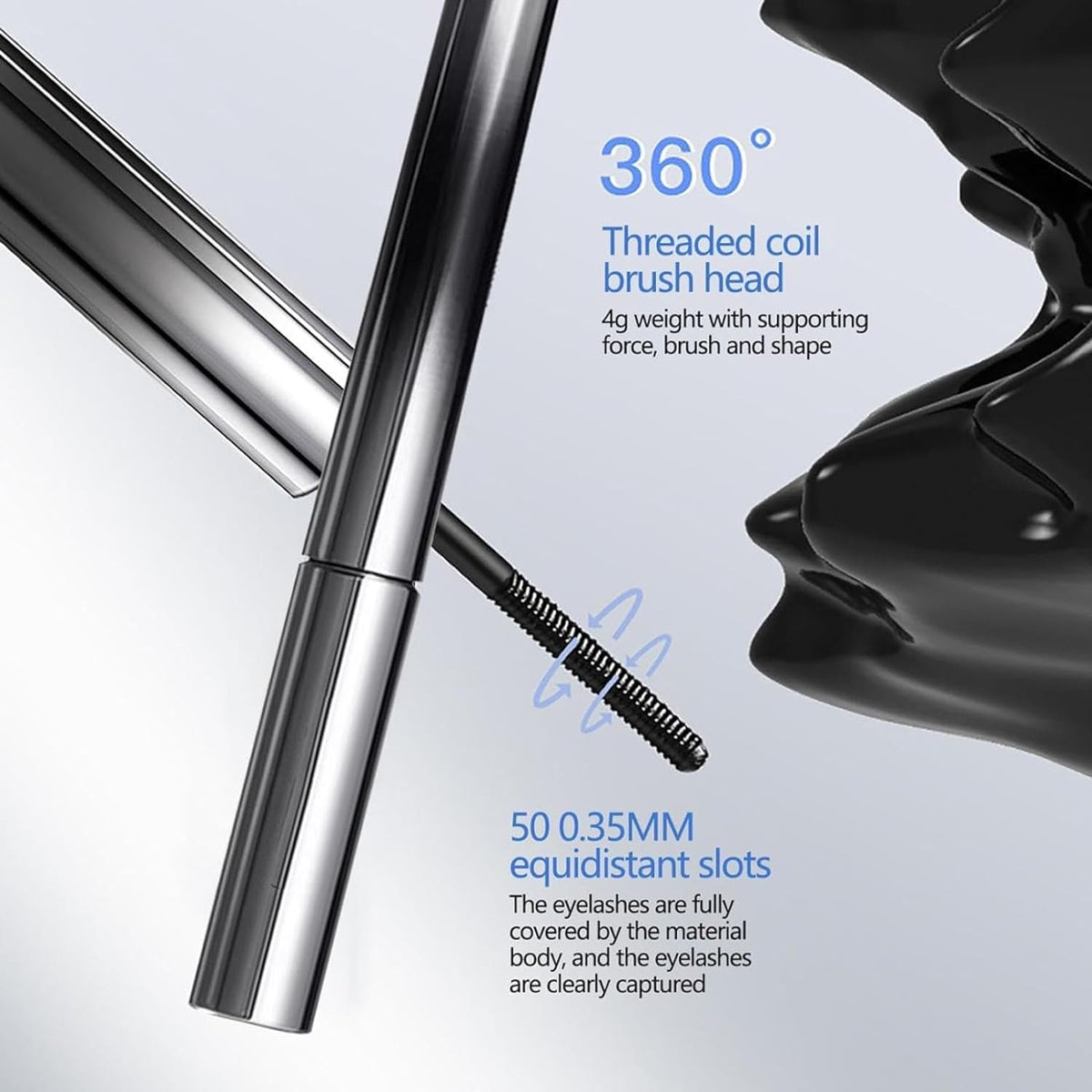 Mascara avec applicateur métallique