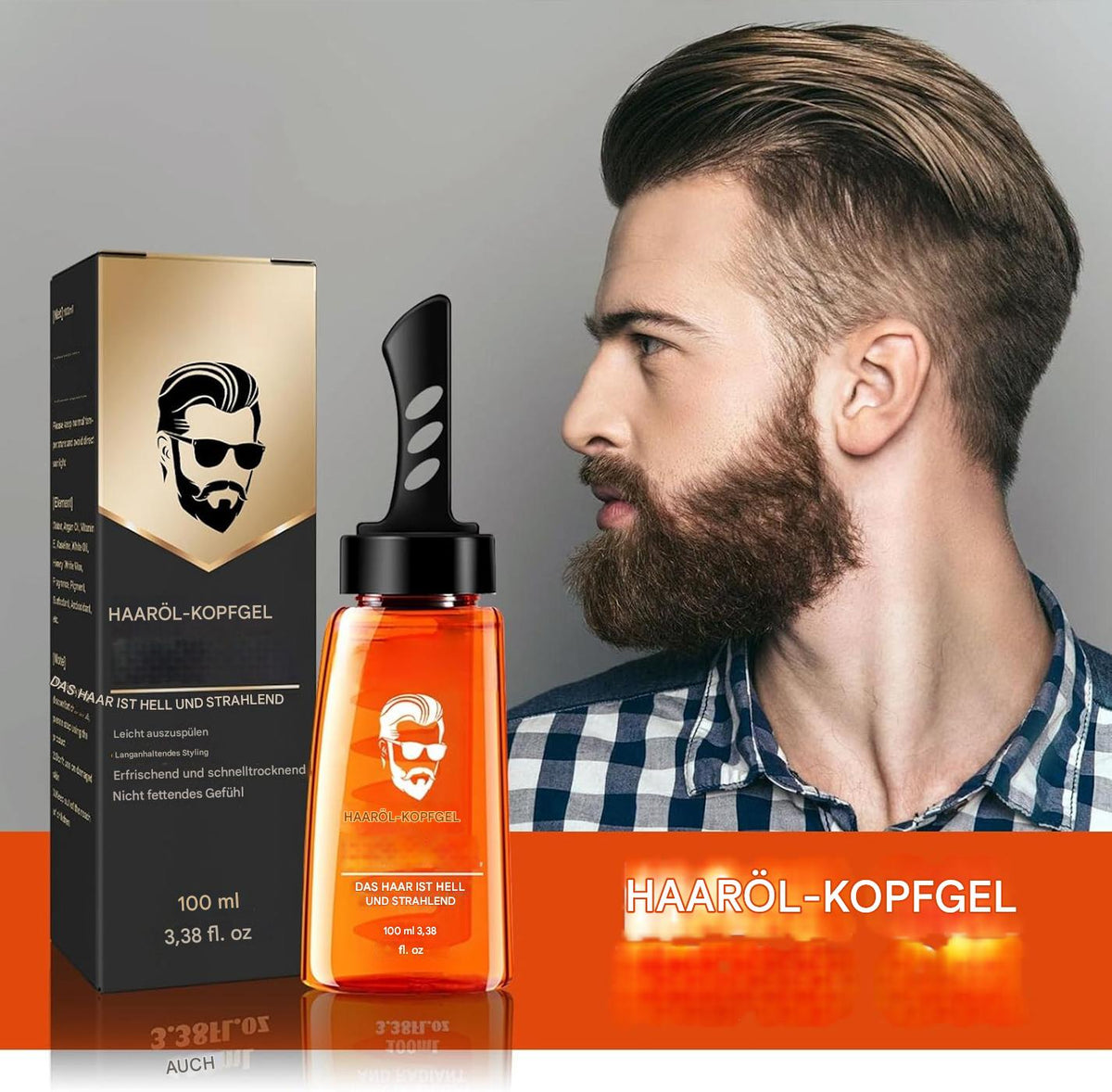 Gel coiffant avec applicateur intégré, 100 ml