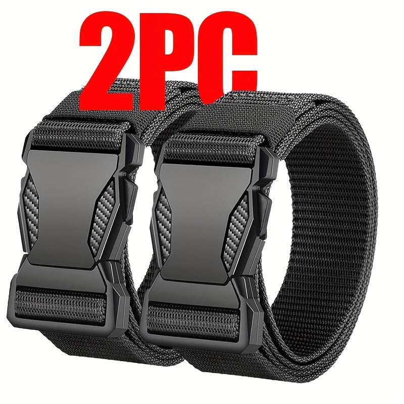 Ceintures réglables en nylon à boucle rapide 125 cm – lot de 2