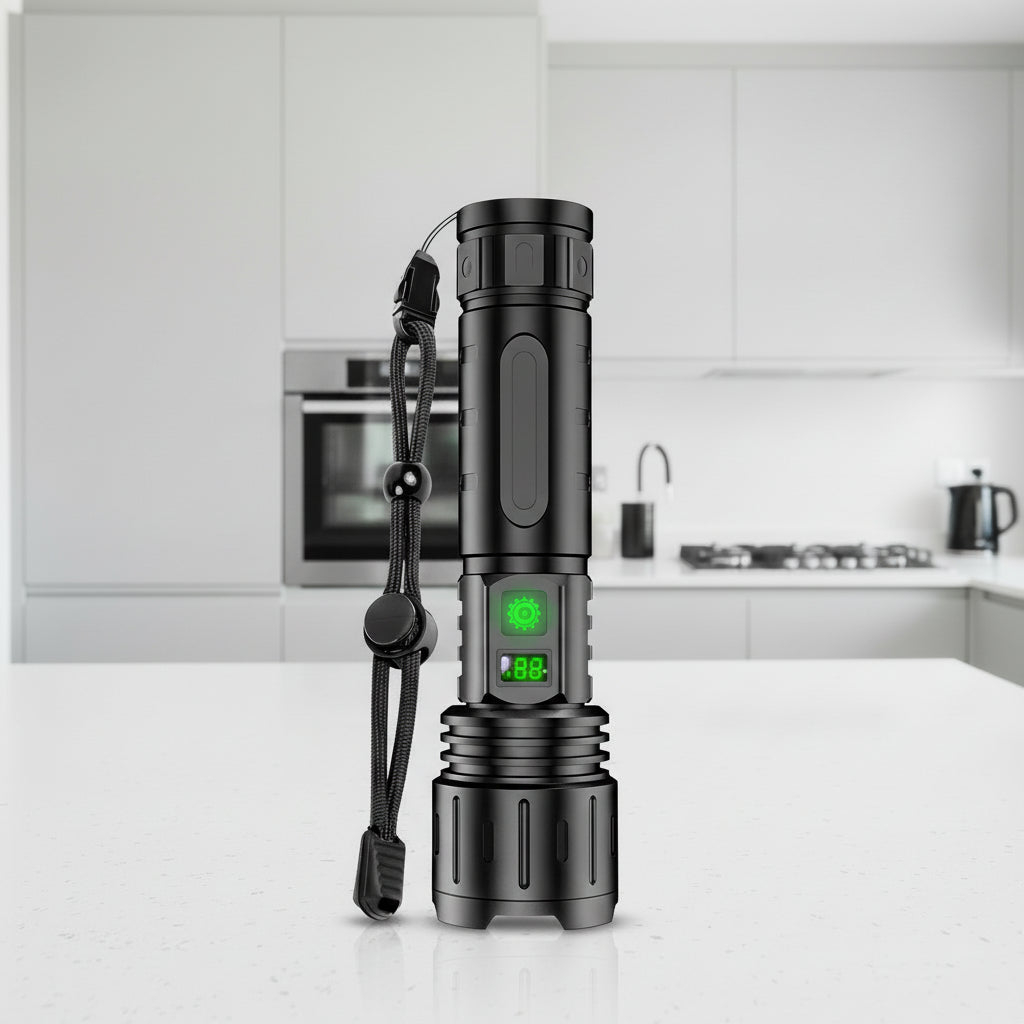 Lampe torche aluminium avec fonction powerbank