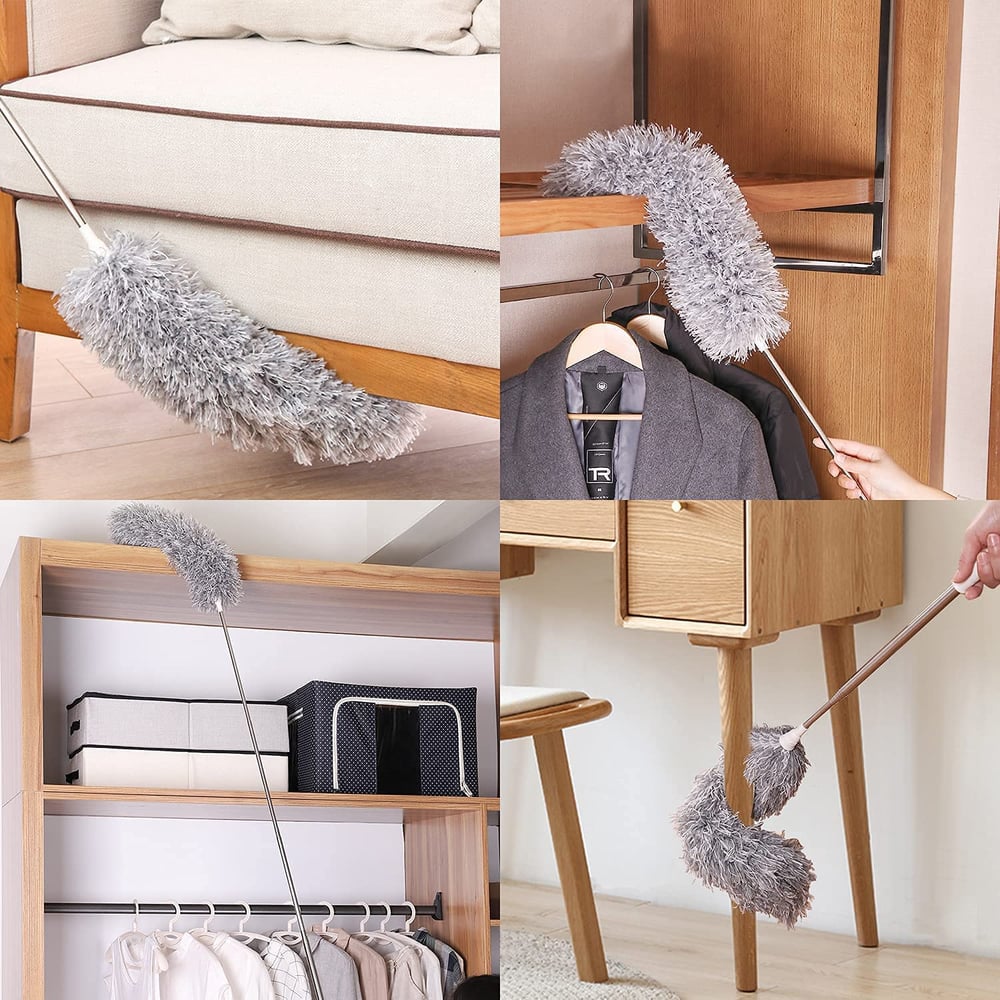 Plumeau télescopique microfibre longue portée
