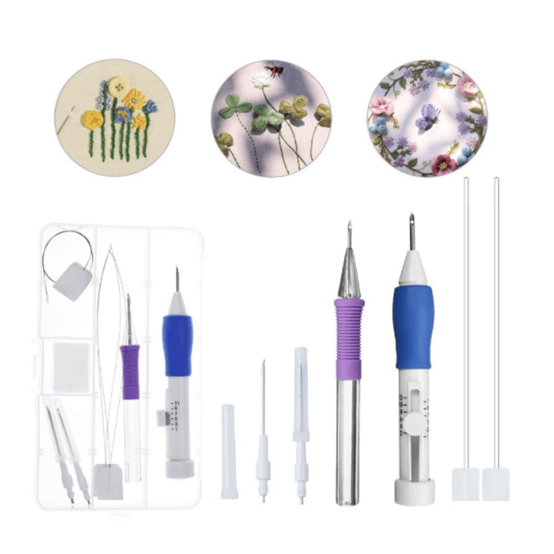 Kit broderie créative pour personnaliser vos textiles