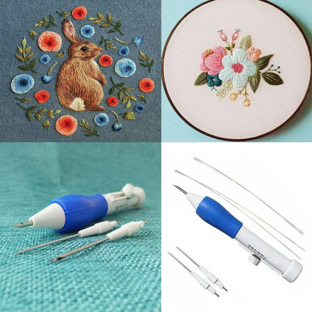 Kit broderie créative pour personnaliser vos textiles
