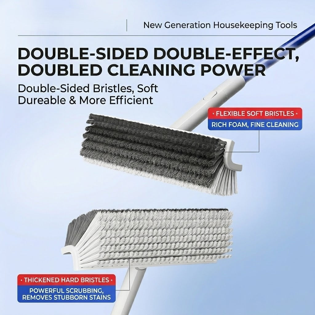 Brosse d'angle rotative à manche long