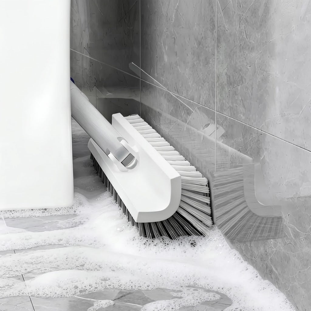 Brosse d'angle rotative à manche long