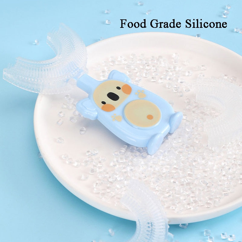 Brosse à dents en U pour enfants avec motif animal