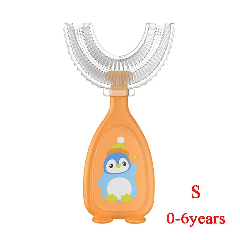 Brosse à dents en U pour enfants avec motif animal
