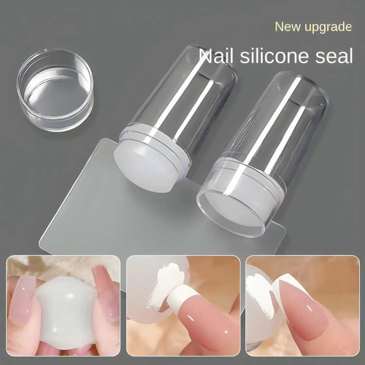 Lot de 2 ensembles de tampons de manucure en silicone