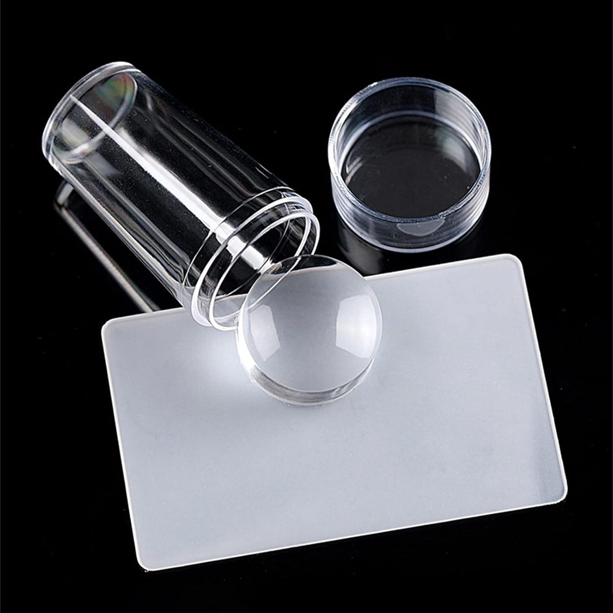 Lot de 2 ensembles de tampons de manucure en silicone