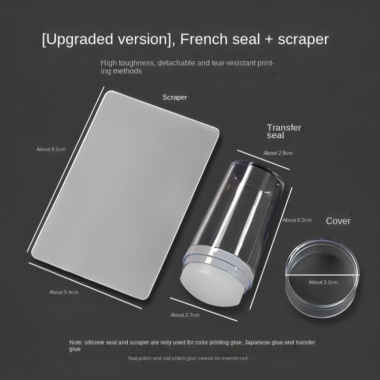 Lot de 2 ensembles de tampons de manucure en silicone