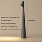 Lampe de table LED rechargeable à variation tactile 3 niveaux