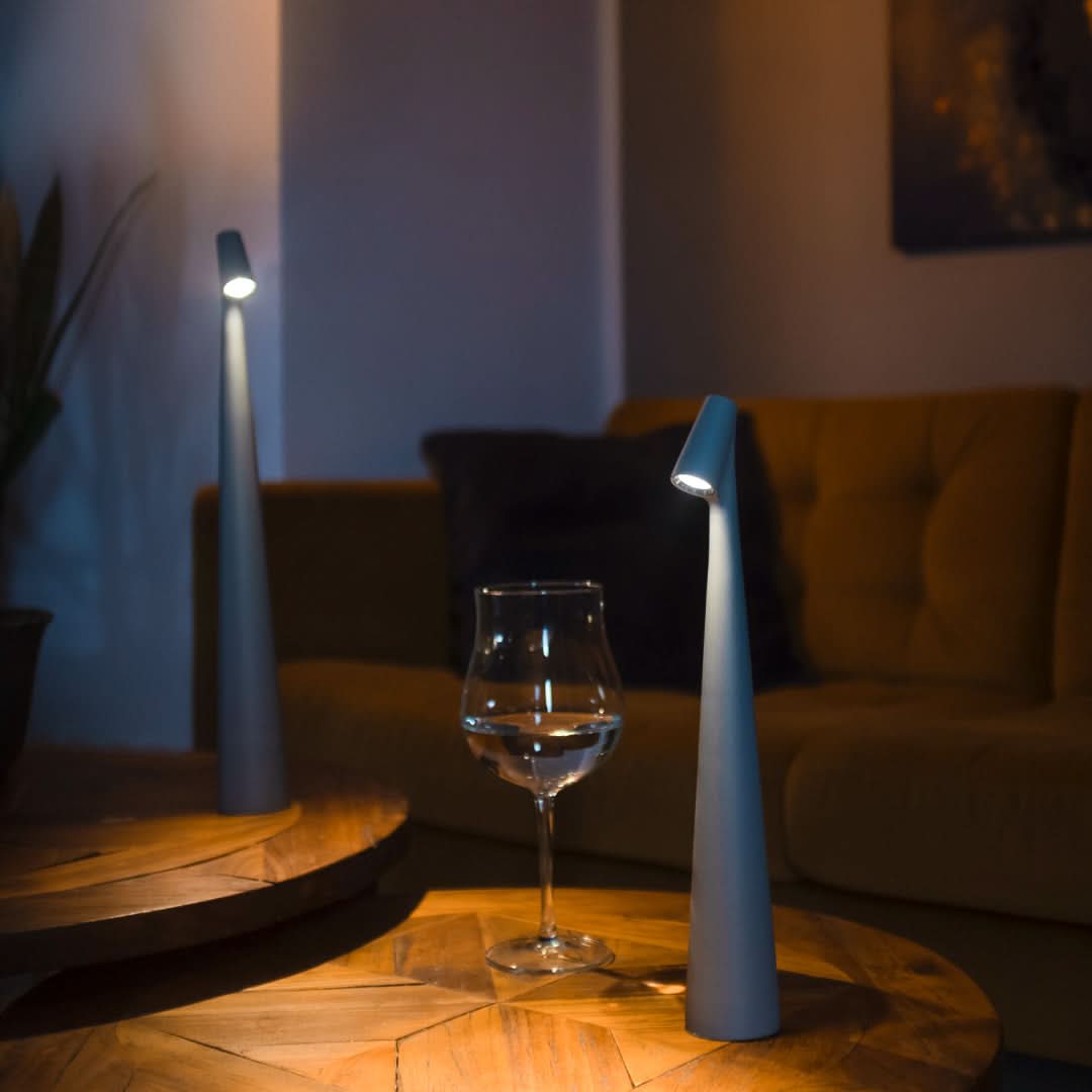 Lampe de table LED rechargeable à variation tactile 3 niveaux