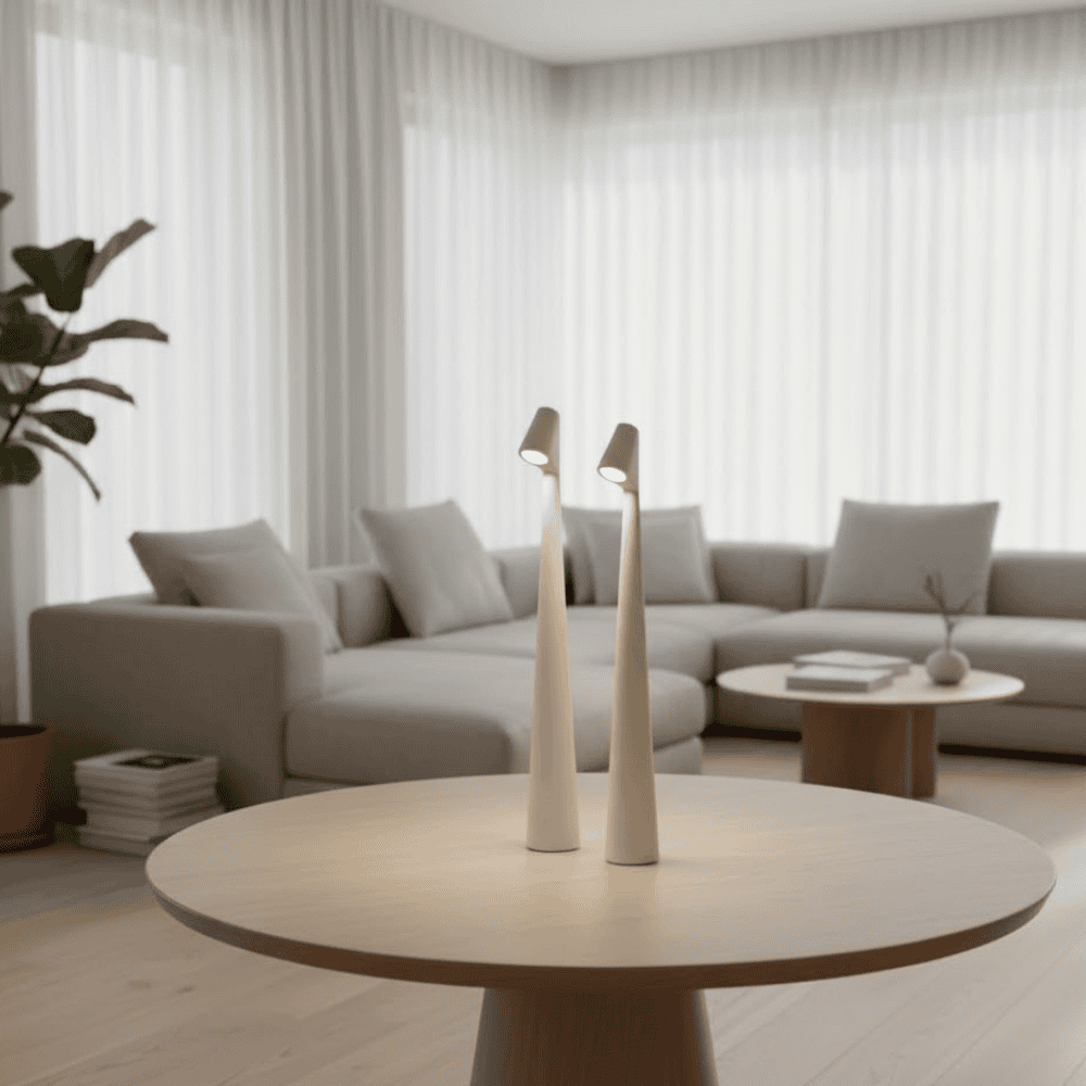 Lampe de table LED rechargeable à variation tactile 3 niveaux