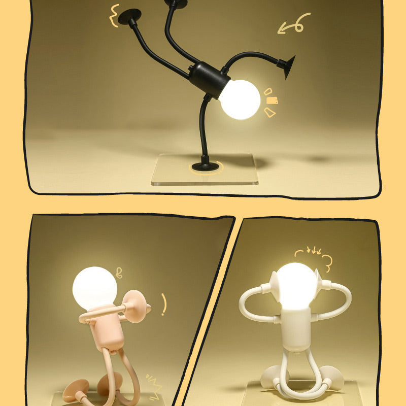 Lampe de table LED en forme de robot, 25 × 15 cm