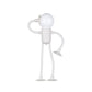 Lampe de table LED en forme de robot, 25 × 15 cm