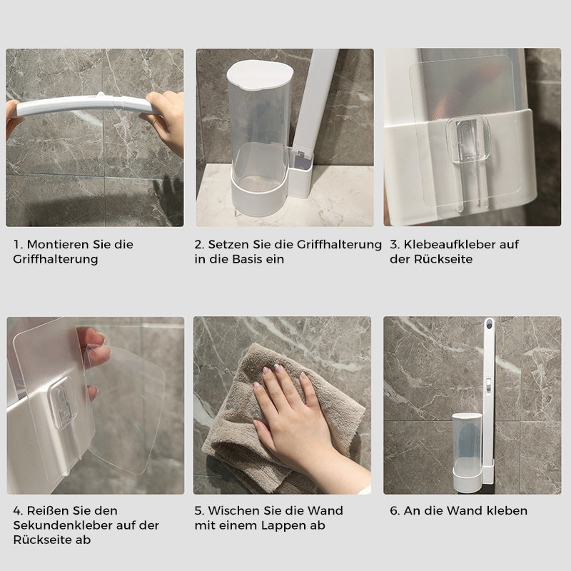 Brosse WC jetable à têtes hygiéniques