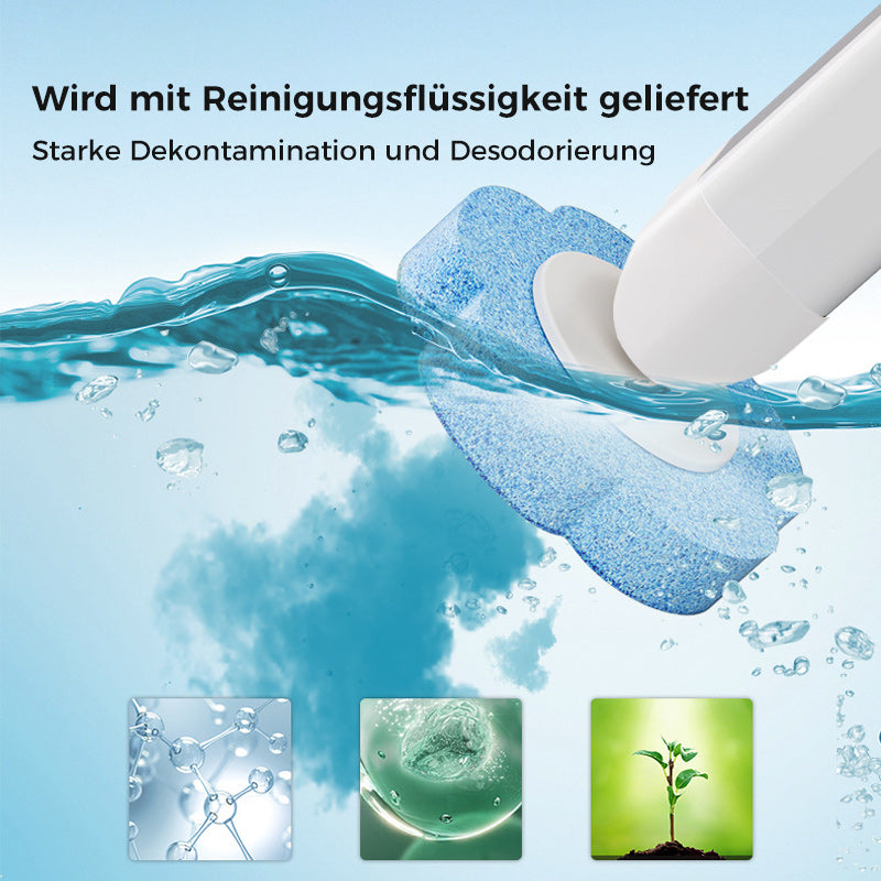 Brosse WC jetable à têtes hygiéniques