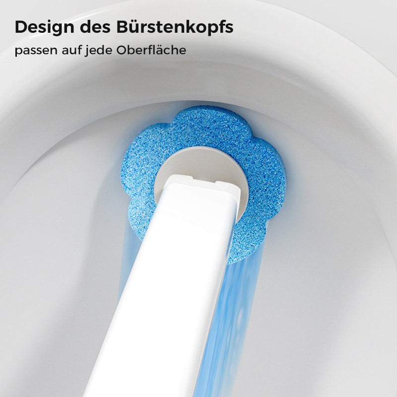 Brosse WC jetable à têtes hygiéniques