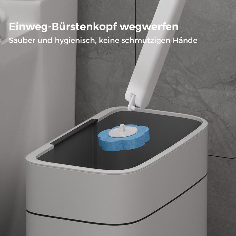 Brosse WC jetable à têtes hygiéniques