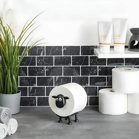 Supports de papier toilette en forme de mouton – lot de 3