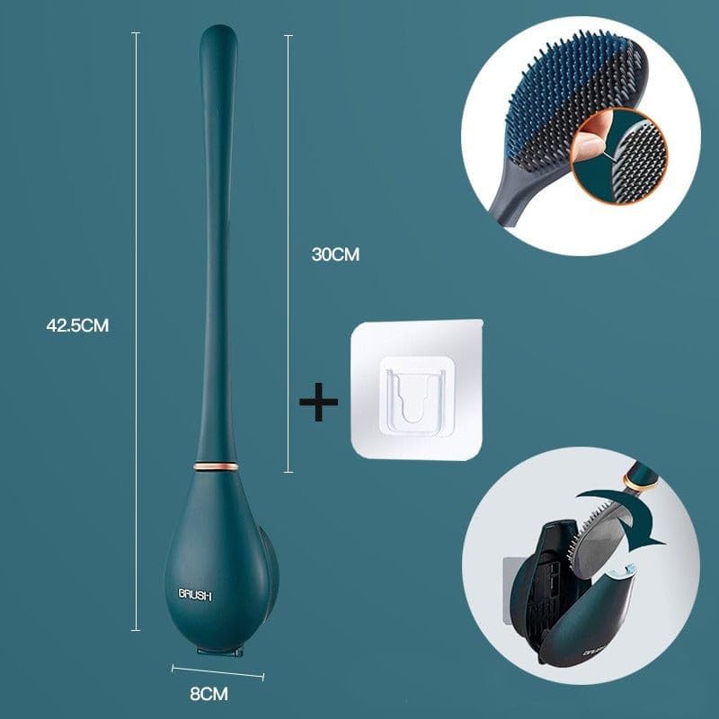 Brosse WC murale à tête amovible