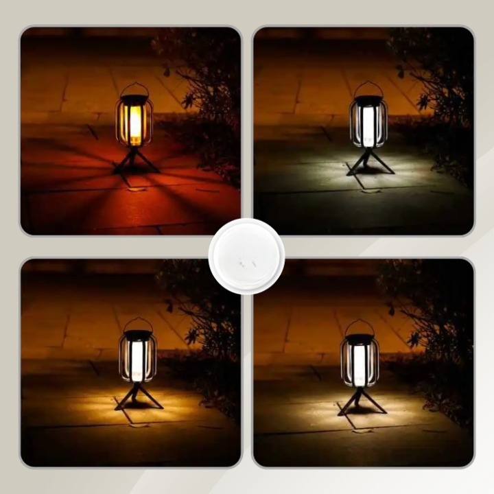 Lanterne LED portable pour intérieur et extérieur