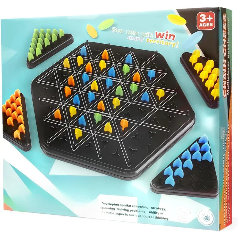Jeu de stratégie à plateau triangulaire