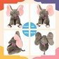 Peluche éléphant chantante avec jeu de cache-cache