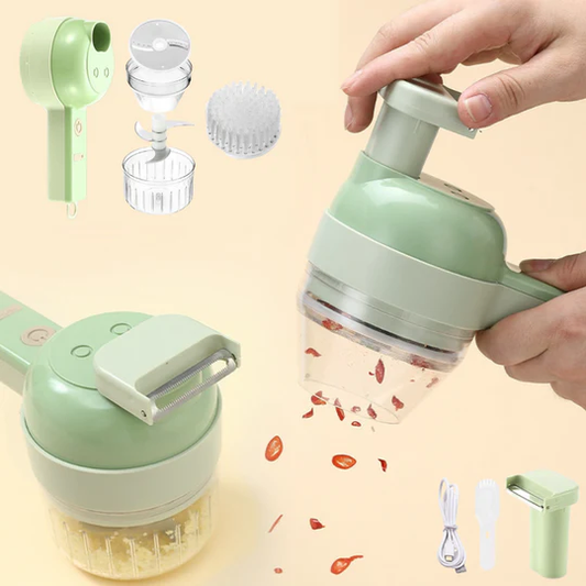 Coupe-légumes électrique sans fil avec accessoire brosse
