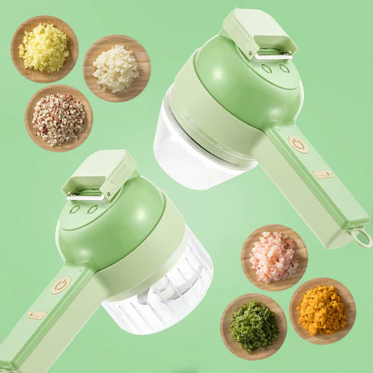 Coupe-légumes électrique sans fil avec accessoire brosse