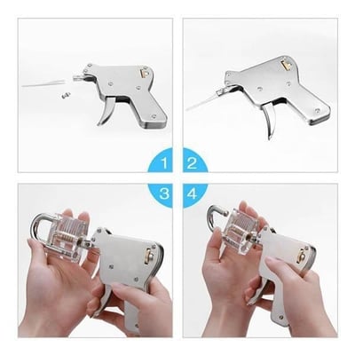 Ensemble métallique compact pour entretien de serrures