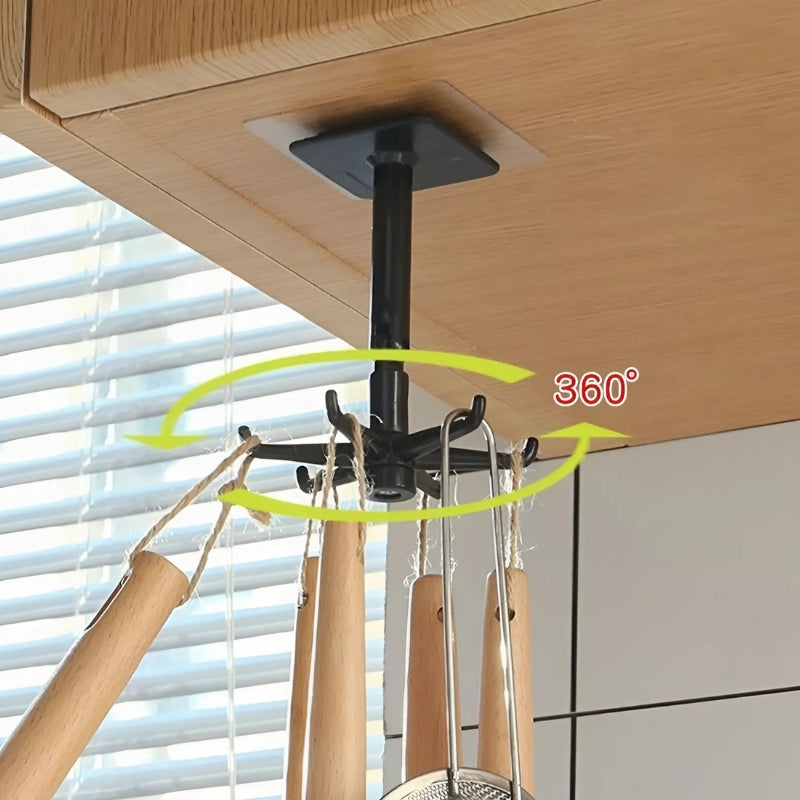 Crochets adhésifs pivotants à 360° en ABS
